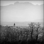 Jean Lapujoulade - L église dans la brume